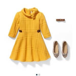 Janie and Jack Yellow Plaid Dress